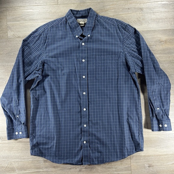 Duluth Trading Co. Mens XL TWrinkle Fighter Plaid 100% Cotton Button Up Shirt - Picture 2 of 10